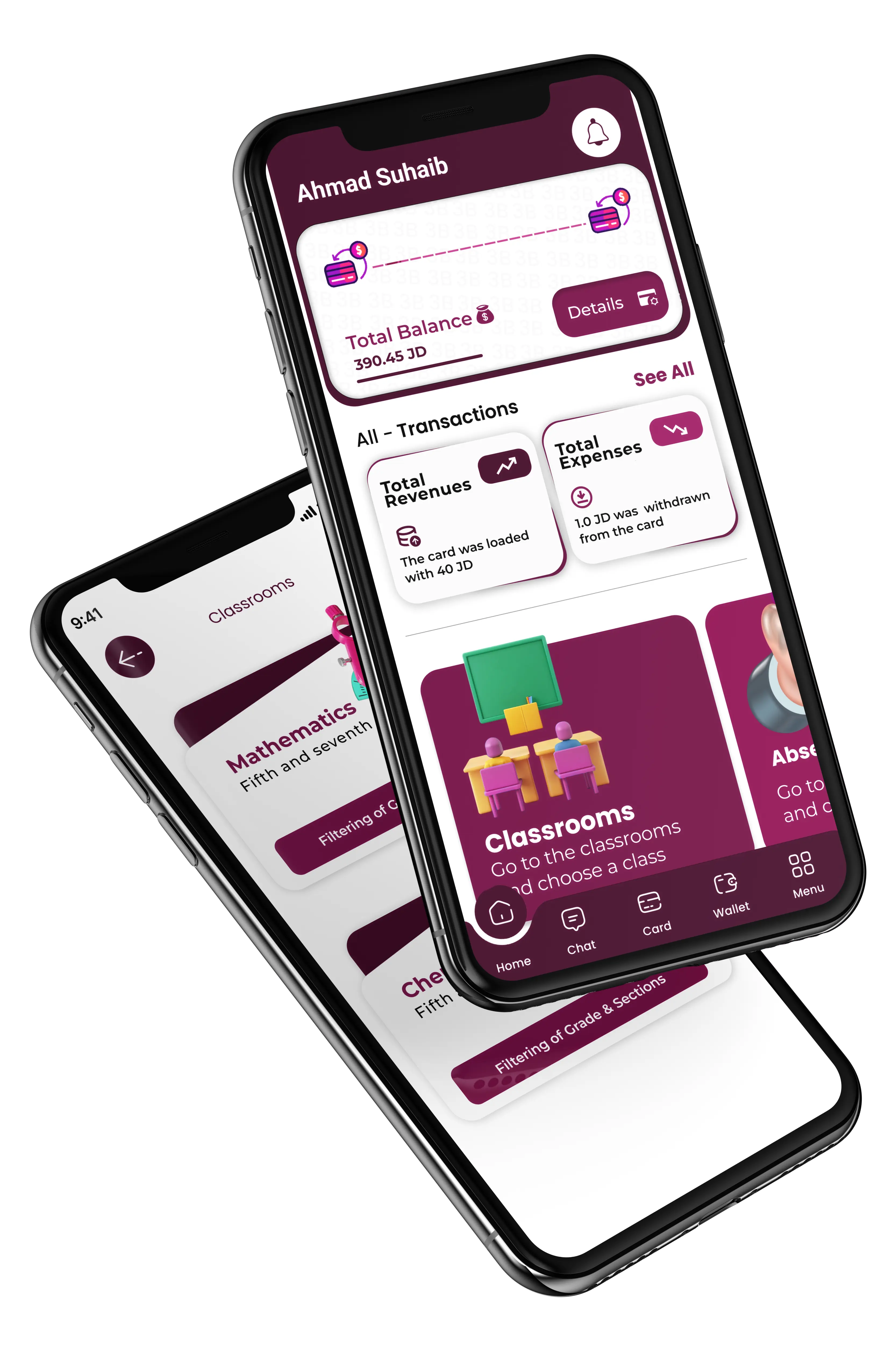 3B Teacher App classroom management screen